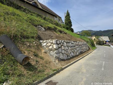Sanacija plazu nad lokalno cesto Zg. Stranje – Zagorica (1)